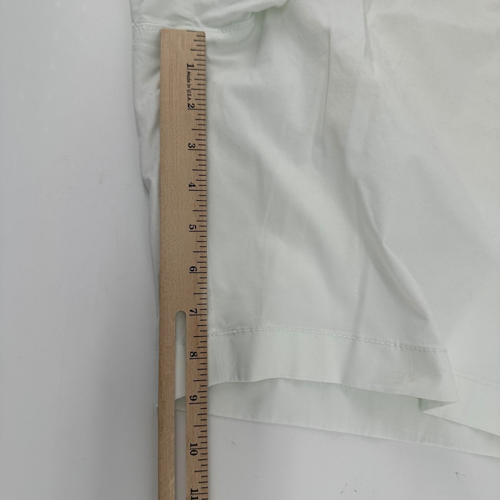 J.Crew Portside Chino Shorts Men 35 White Solid Stretch 9" Inseam Oarsman New - Picture 5 of 10